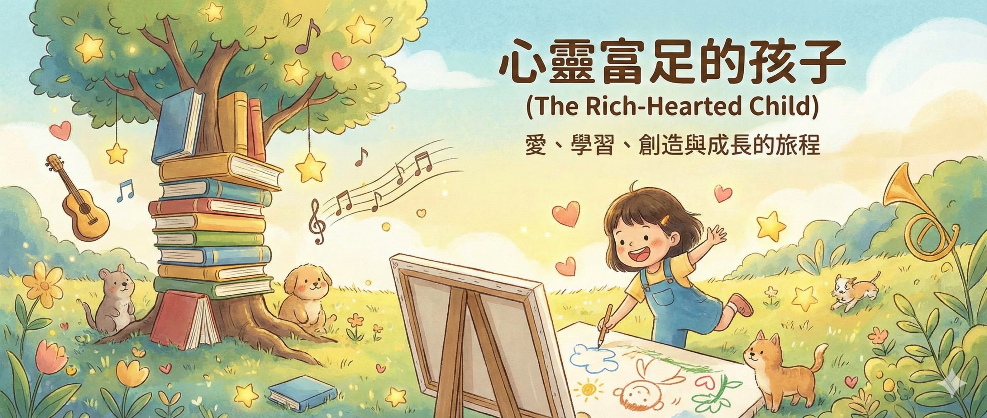 ⼼靈富⾜的孩⼦